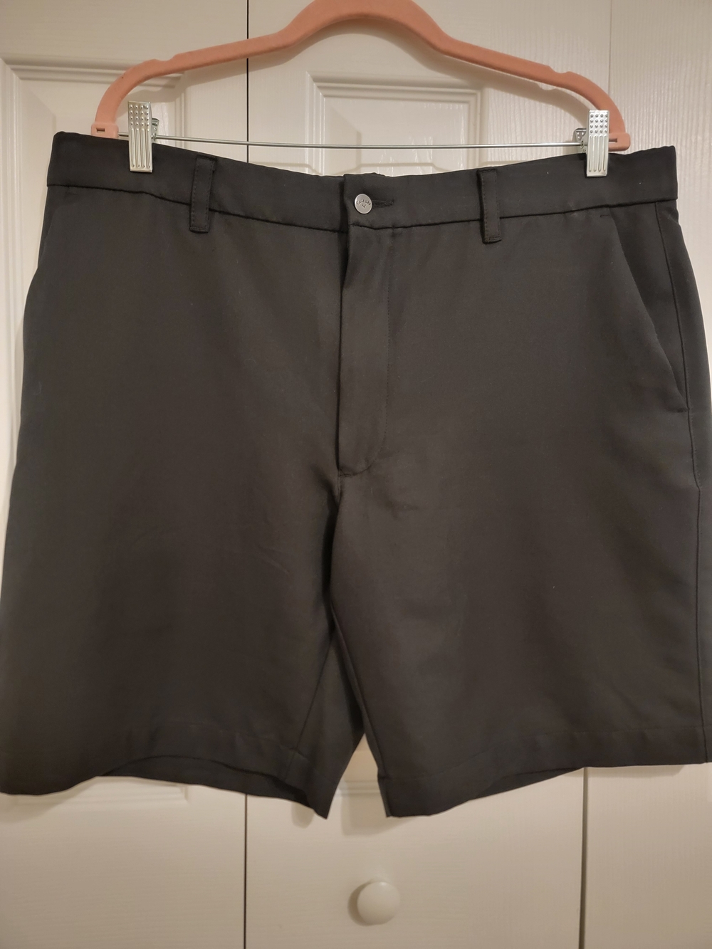 Callaway Black Flat-Front Men's Golf Shorts